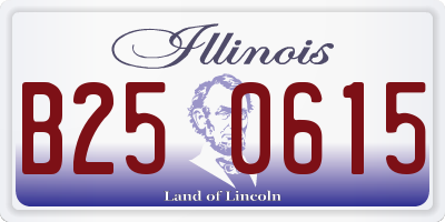IL license plate B250615