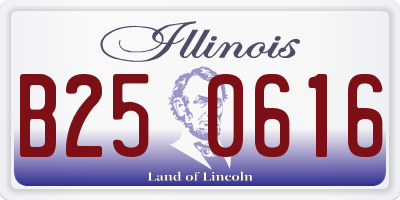 IL license plate B250616