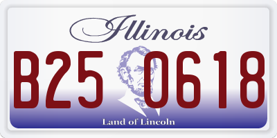 IL license plate B250618