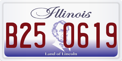 IL license plate B250619