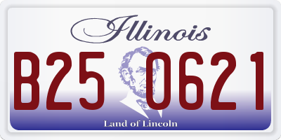 IL license plate B250621