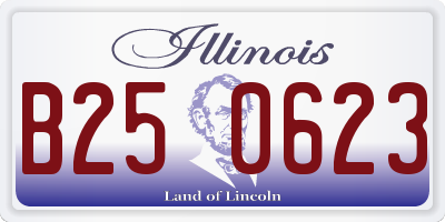 IL license plate B250623