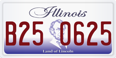 IL license plate B250625
