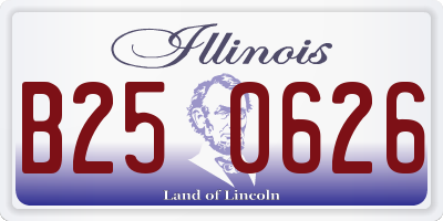 IL license plate B250626