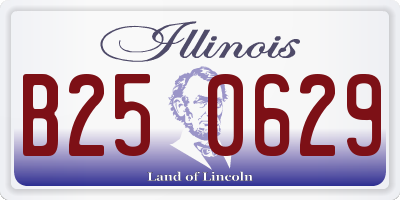 IL license plate B250629