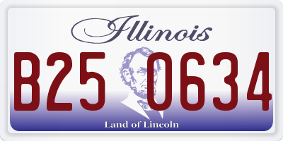 IL license plate B250634