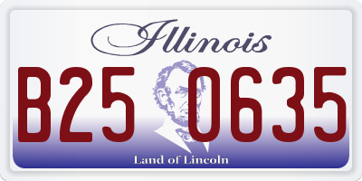 IL license plate B250635