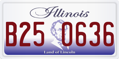 IL license plate B250636