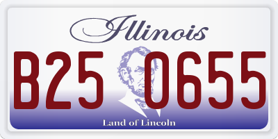 IL license plate B250655