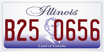 IL license plate B250656