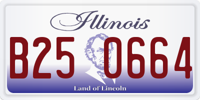 IL license plate B250664
