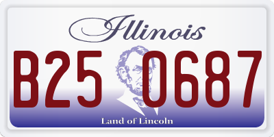 IL license plate B250687
