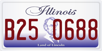 IL license plate B250688