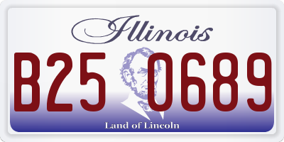 IL license plate B250689