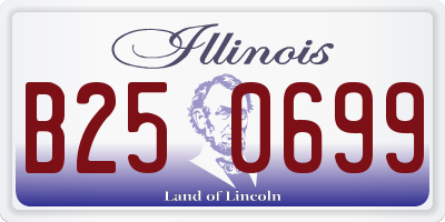 IL license plate B250699