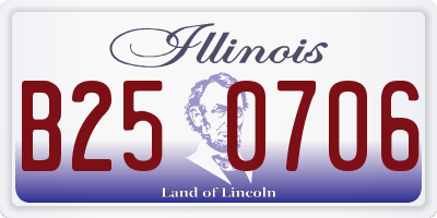IL license plate B250706