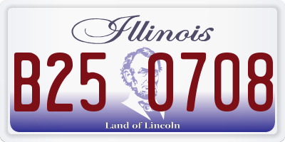 IL license plate B250708