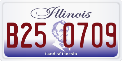 IL license plate B250709