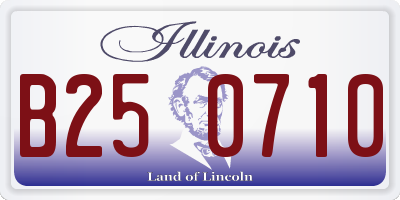 IL license plate B250710