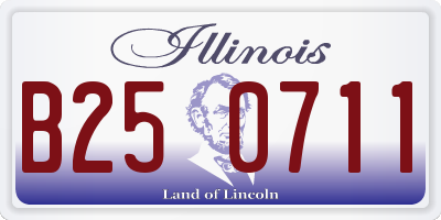 IL license plate B250711