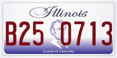 IL license plate B250713