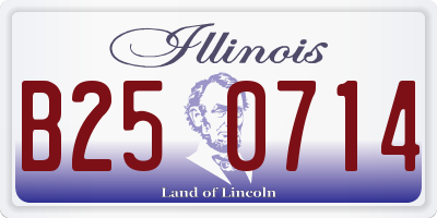 IL license plate B250714