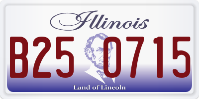 IL license plate B250715