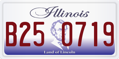 IL license plate B250719