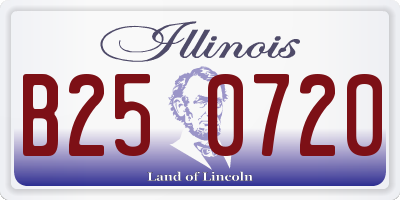 IL license plate B250720