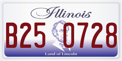 IL license plate B250728