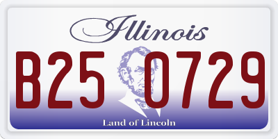 IL license plate B250729