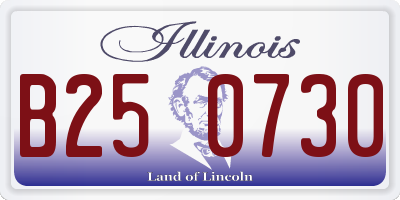 IL license plate B250730