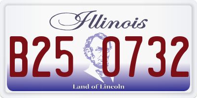 IL license plate B250732