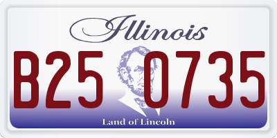 IL license plate B250735
