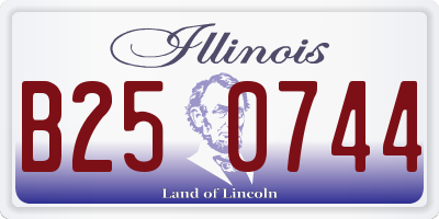 IL license plate B250744