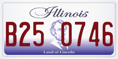 IL license plate B250746
