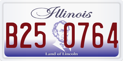 IL license plate B250764