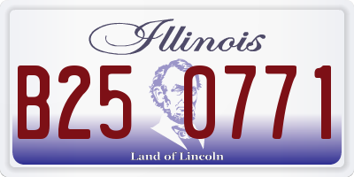 IL license plate B250771