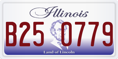 IL license plate B250779