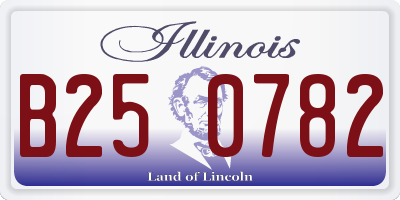 IL license plate B250782