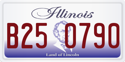 IL license plate B250790