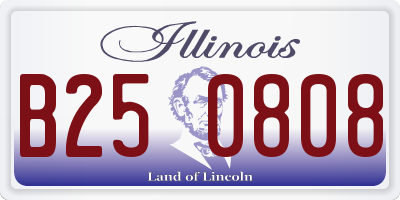IL license plate B250808