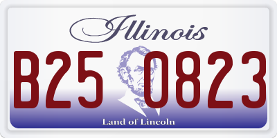 IL license plate B250823