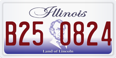 IL license plate B250824
