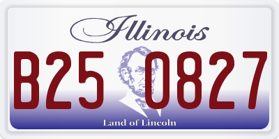 IL license plate B250827