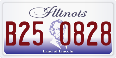 IL license plate B250828