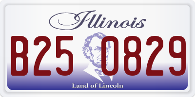 IL license plate B250829