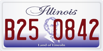 IL license plate B250842