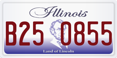 IL license plate B250855