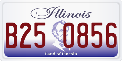 IL license plate B250856